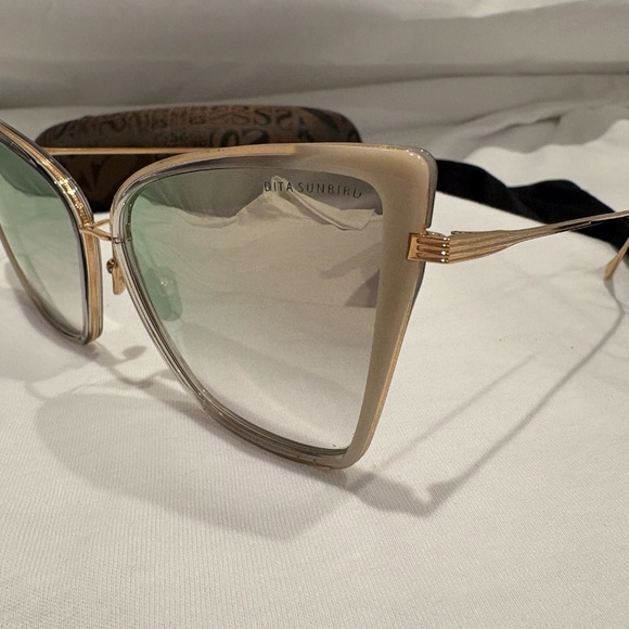 NEW! DITA SUNBIRD 21013-D-GRY-GLD; GREY/WHITE w/Grau Gradient Lens; 100% Auth main image 7